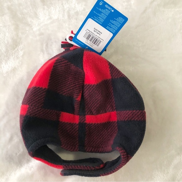 🆕 2 Frosty Trail II Earflap Beanie Columbia Hat Red Black - Picture 3 of 6